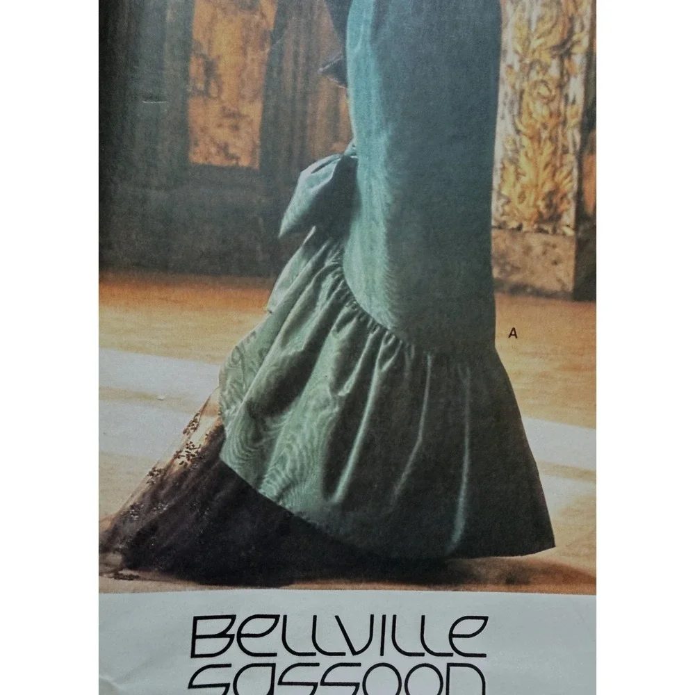Vogue Design BELLVILLE-SASSOON Pattern Evening Cocktail Strapless, Rear Detail 8